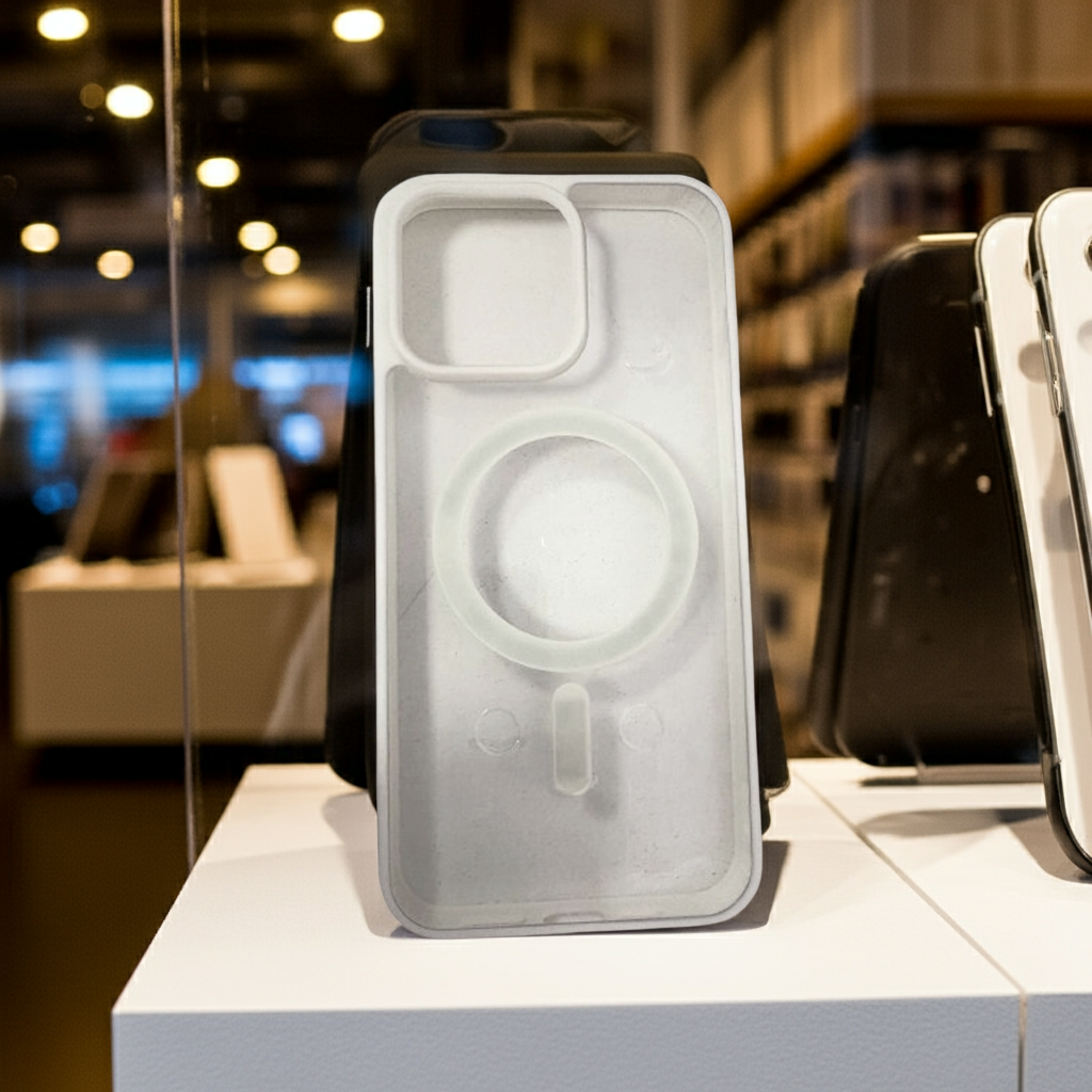 Cover Trasparente iPhone 15 Pro Max Bianco - Elegante e Sottile con MagSafe - MOKO