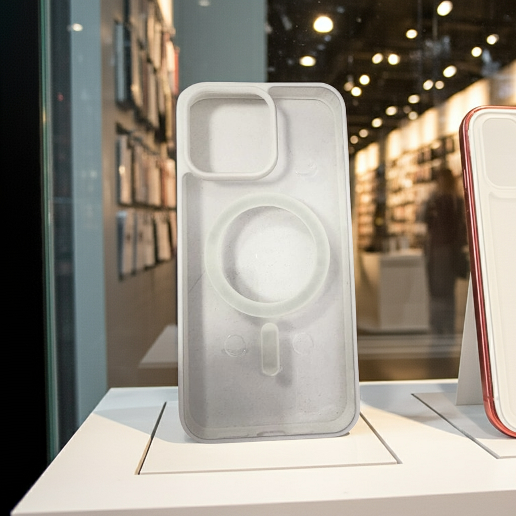 Cover Trasparente iPhone 15 Pro Max Bianco - Elegante e Sottile con MagSafe - MOKO