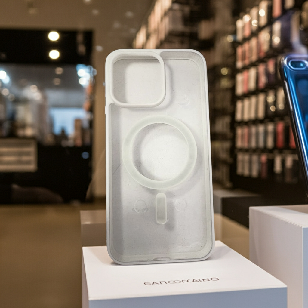 Cover Trasparente iPhone 15 Pro Max Bianco - Elegante e Sottile con MagSafe - MOKO