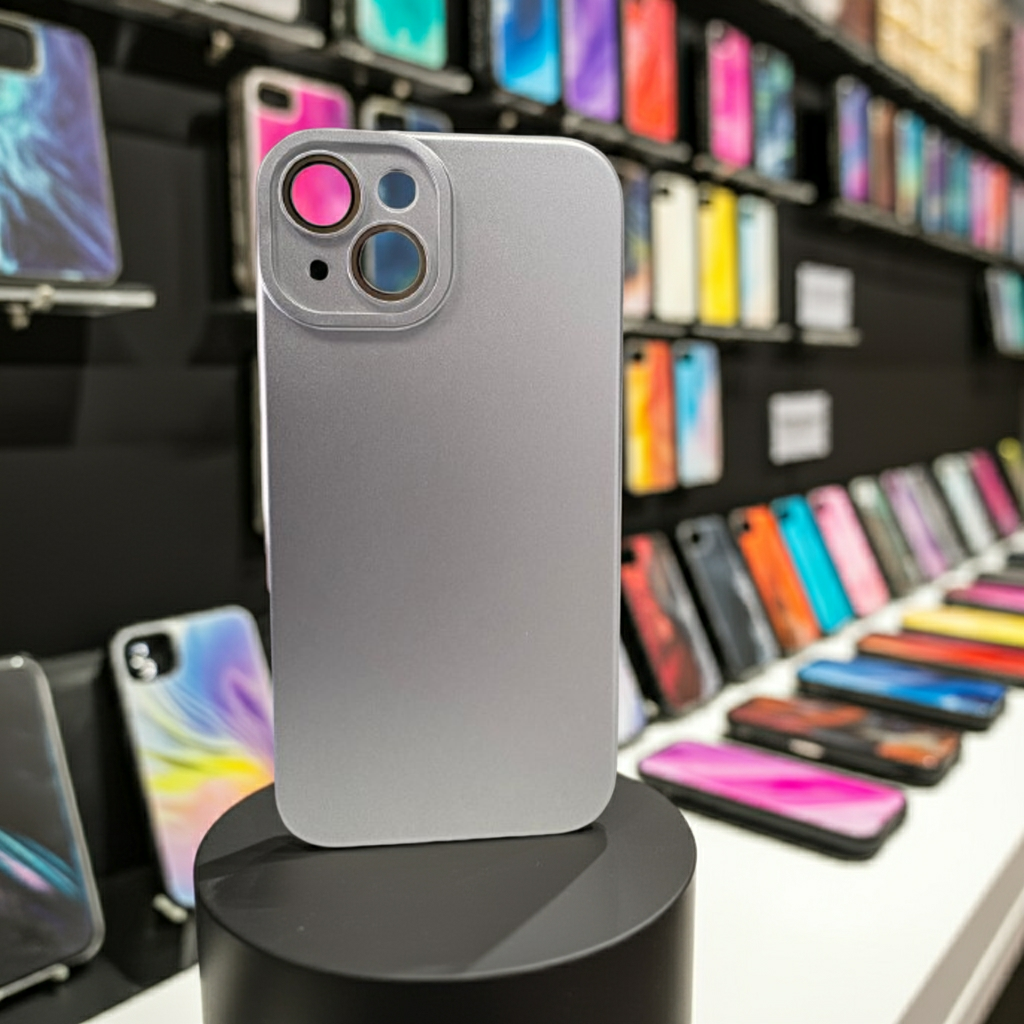 Cover iPhone 14 colorata argento per un look unico e protettivo - MOKO