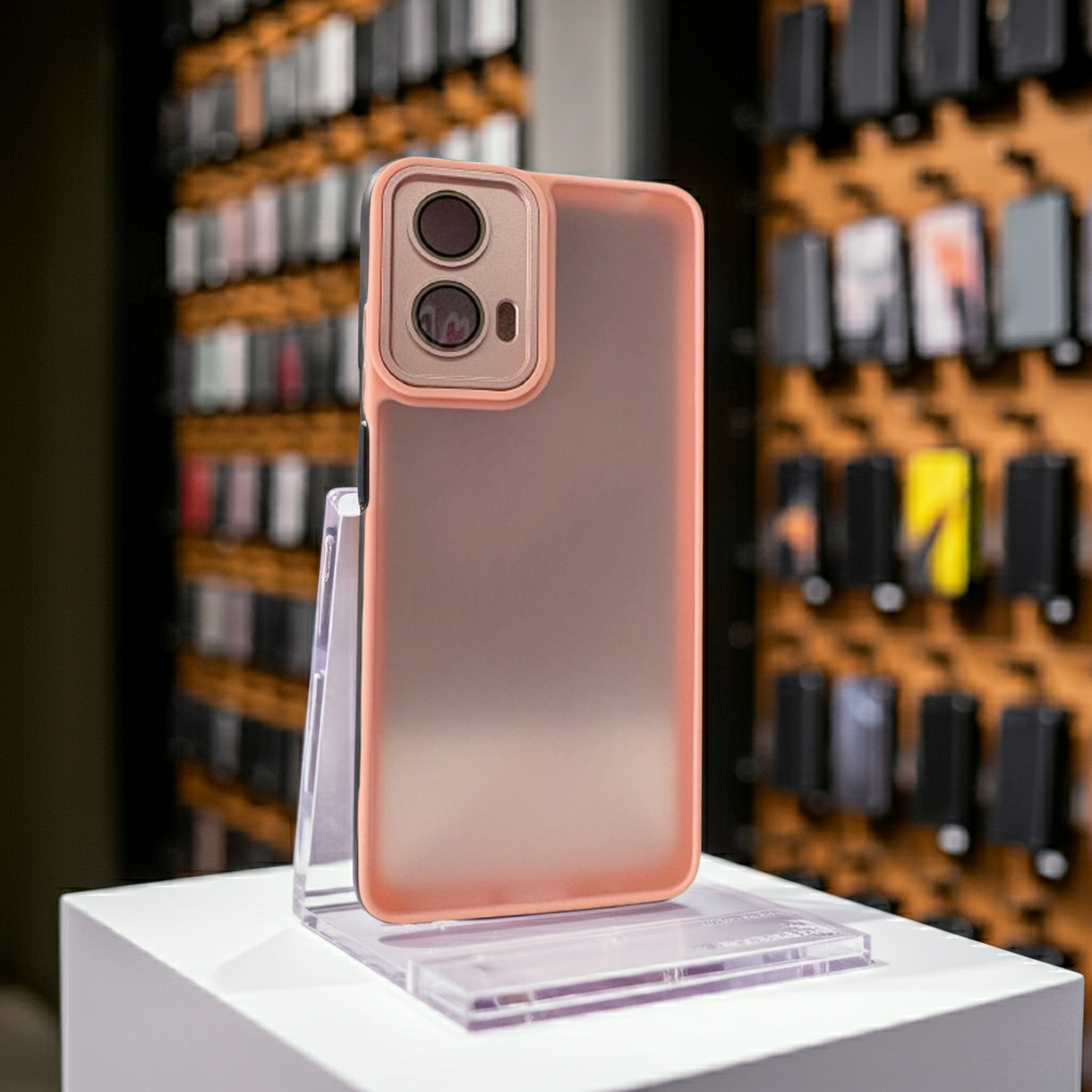 Cover rosa Motorola G04 G24 E14 - Protezione semitrasparente elegante e leggera per smartphone - MOKO