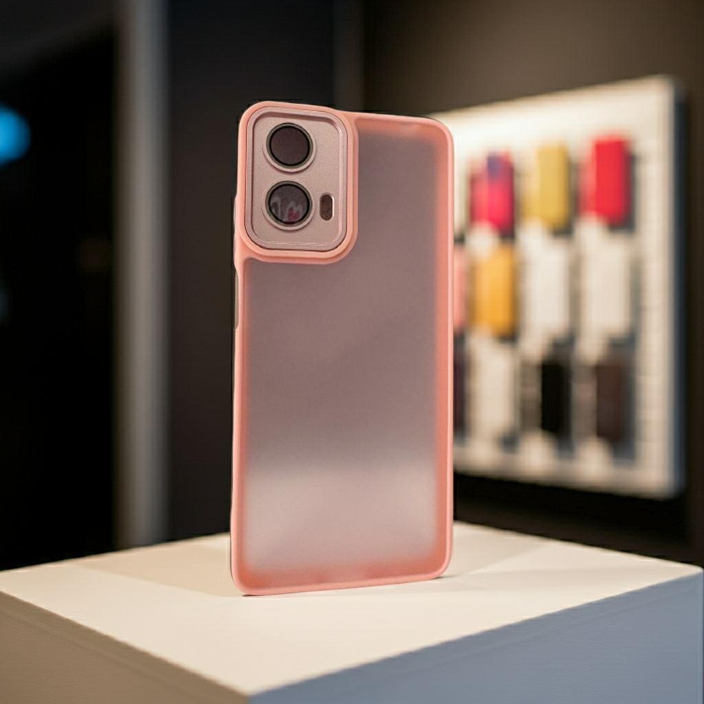 Cover rosa Motorola G04 G24 E14 - Protezione semitrasparente elegante e leggera per smartphone - MOKO