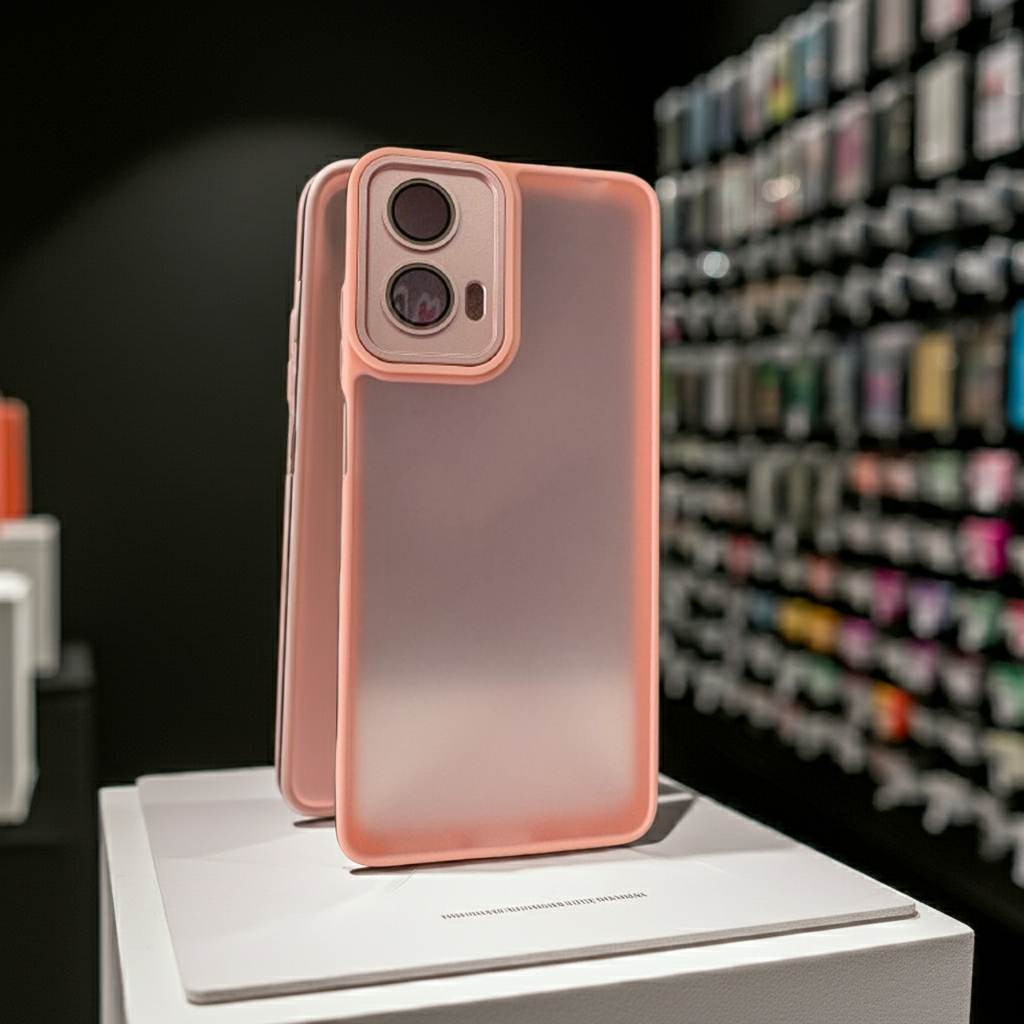 Cover rosa Motorola G04 G24 E14 - Protezione semitrasparente elegante e leggera per smartphone - MOKO