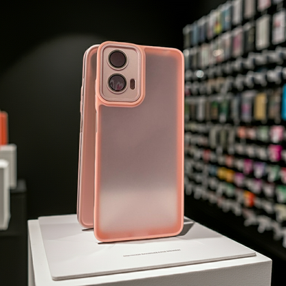 Cover rosa Motorola G04 G24 E14 - Protezione semitrasparente elegante e leggera per smartphone - MOKO