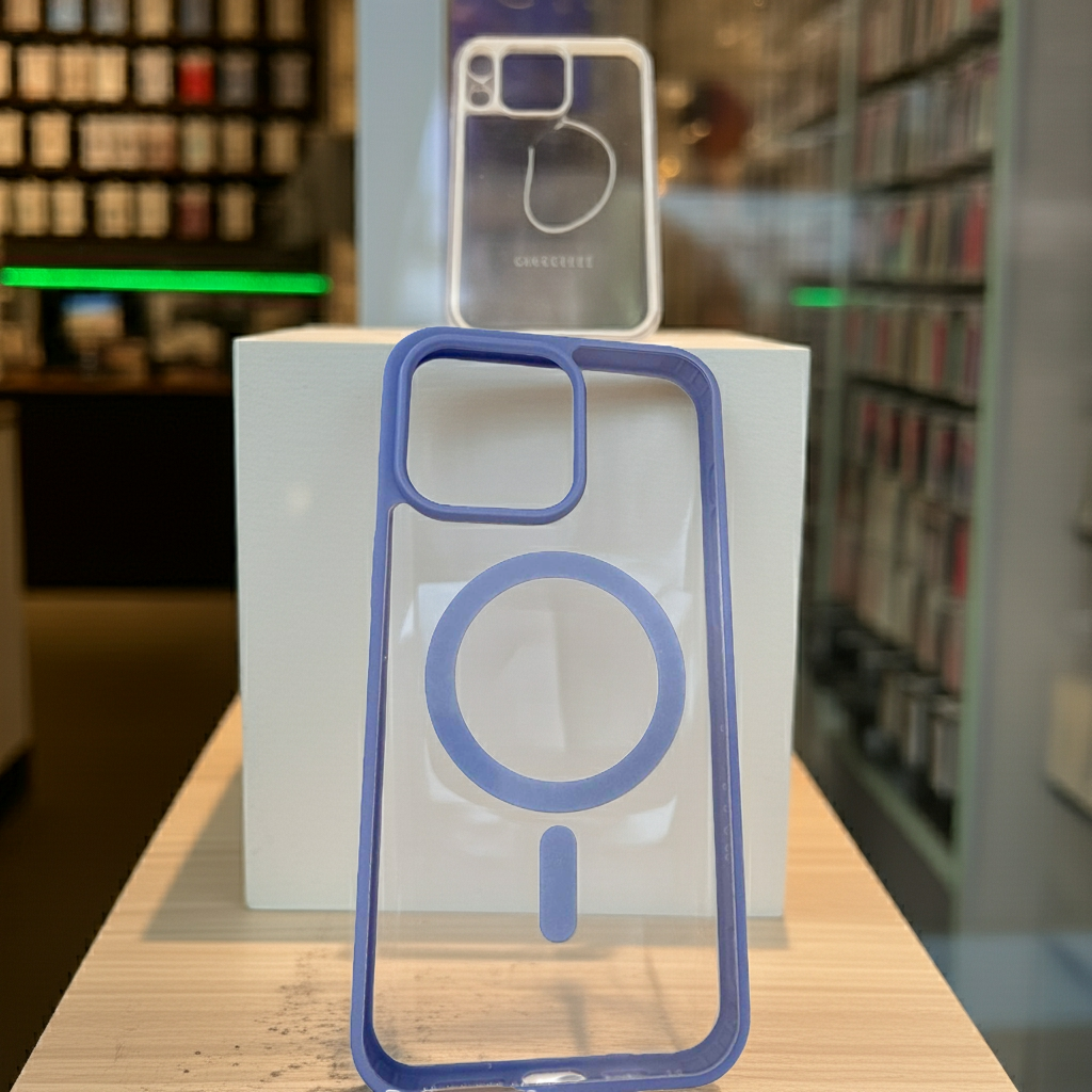 Cover trasparente iPhone 15 Pro Max MagSafe - Indaco - MOKO