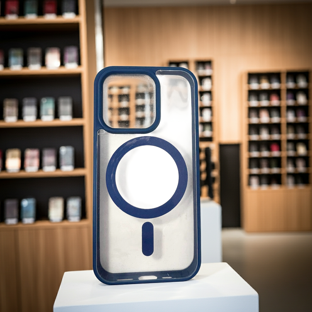 Cover trasparente per iPhone 15 Pro MagSafe - Blu - MOKO