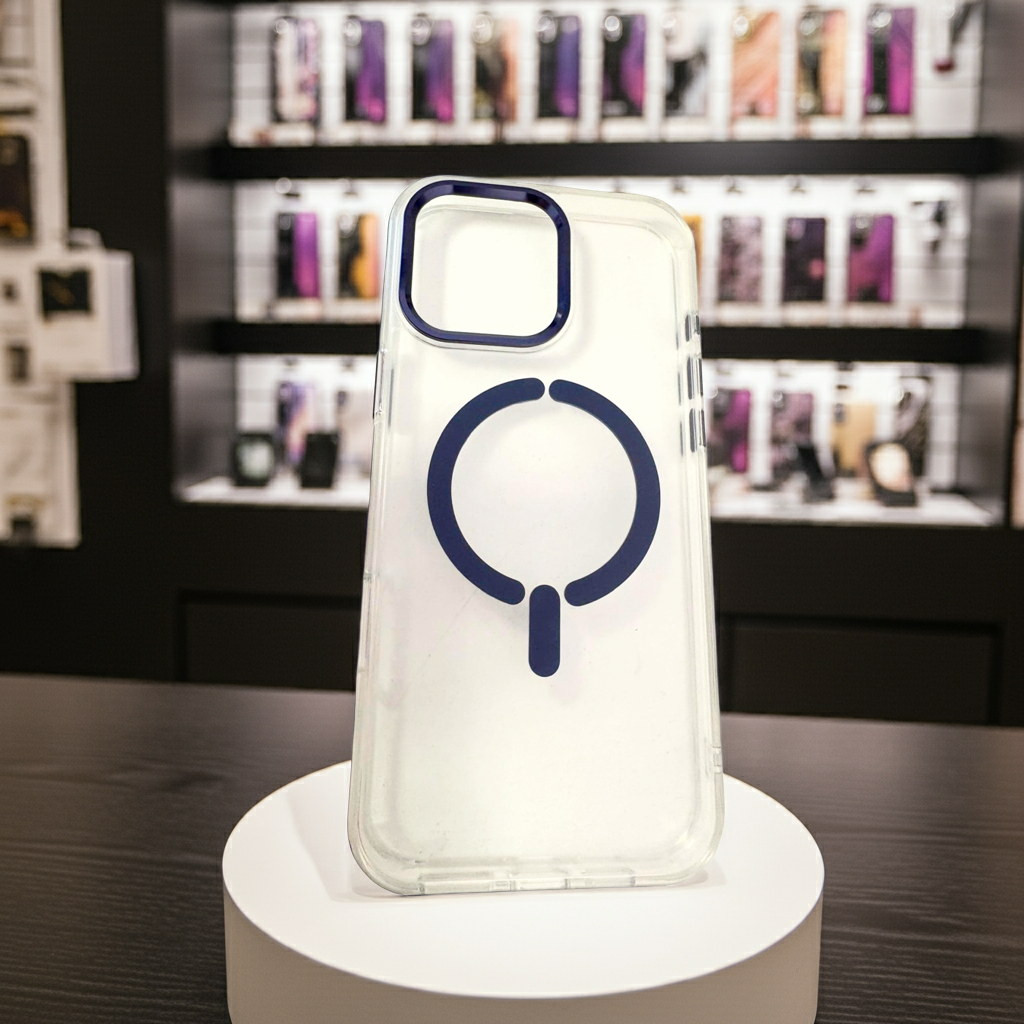 Cover trasparente iPhone 16 Pro Max MagSafe - Blu - MOKO