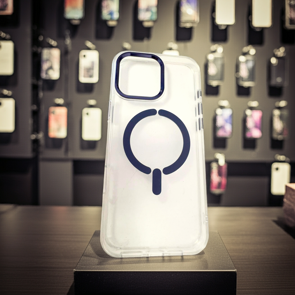 Cover trasparente iPhone 16 Pro Max MagSafe - Blu - MOKO