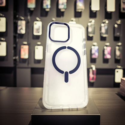 Cover trasparente iPhone 16 Pro Max MagSafe - Blu - MOKO