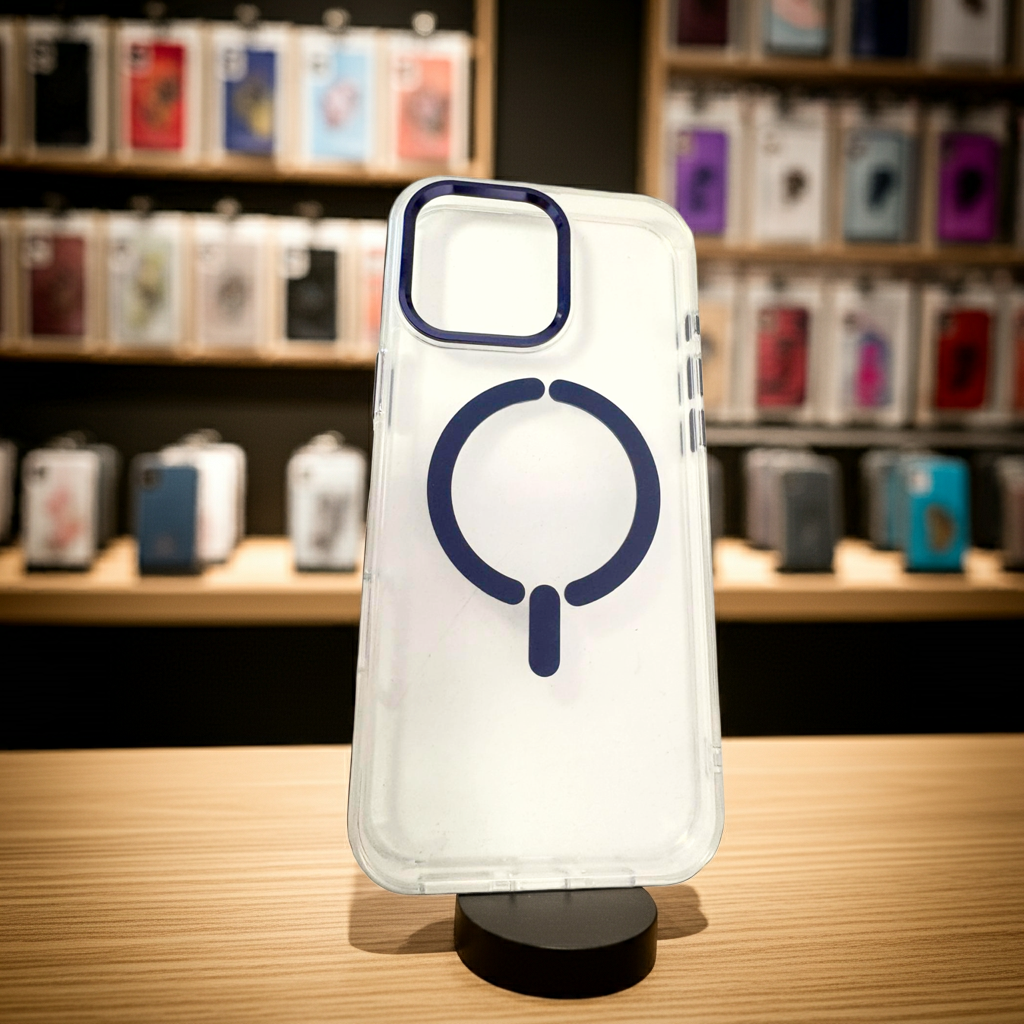 Cover trasparente iPhone 16 Pro Max MagSafe - Blu - MOKO