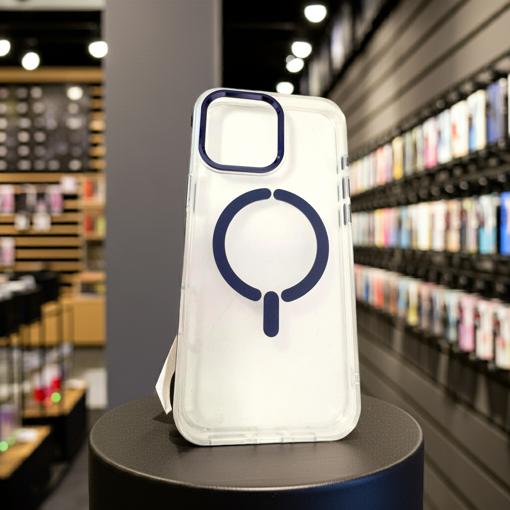 Cover trasparente iPhone 16 Pro Max MagSafe - Blu - MOKO