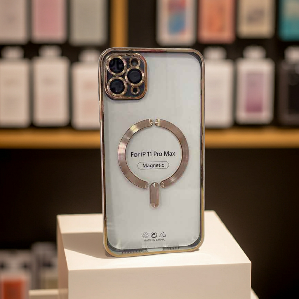 Cover Magsafe iPhone 11 Pro Max Trasparente - Oro - MOKO
