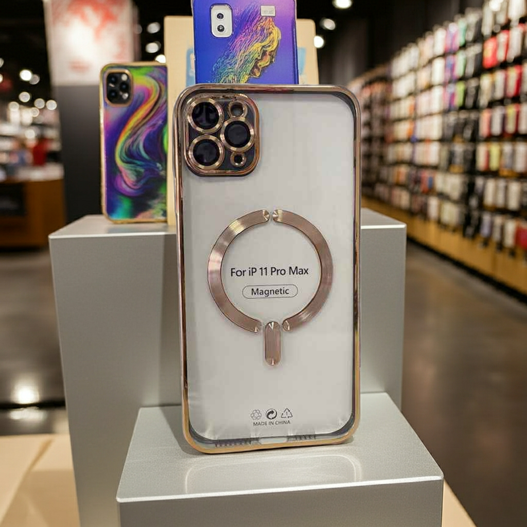 Cover Magsafe iPhone 11 Pro Max Trasparente - Oro - MOKO