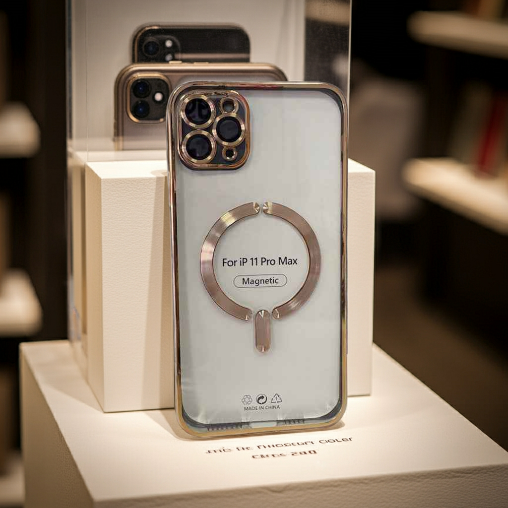 Cover Magsafe iPhone 11 Pro Max Trasparente - Oro - MOKO