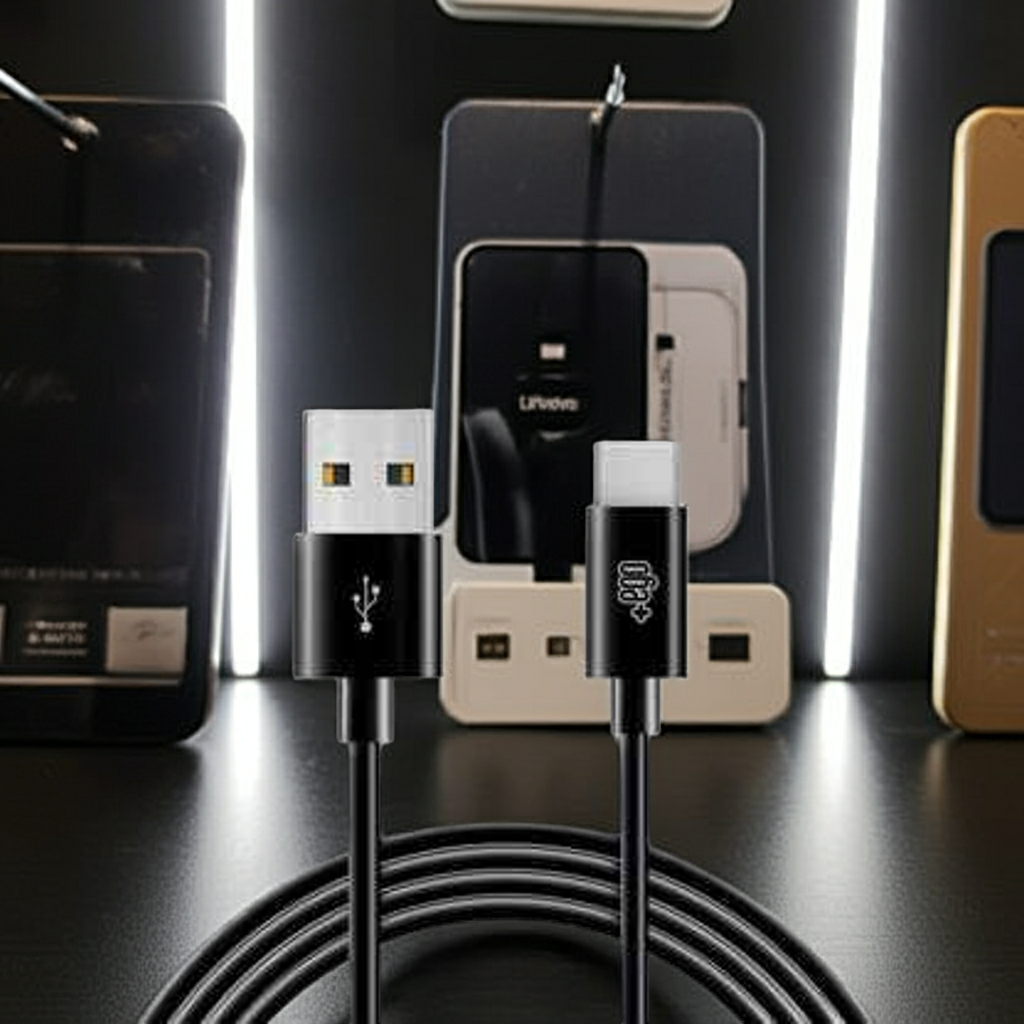 Cavo Ricarica USB Type-C Nero per Ricarica Veloce e Affidabile - Cavo Ricarica USB Type C Nero - MOKO