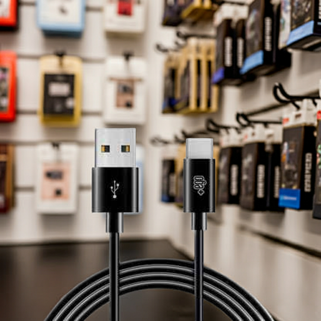 Cavo Ricarica USB Type-C Nero per Ricarica Veloce e Affidabile - Cavo Ricarica USB Type C Nero - MOKO