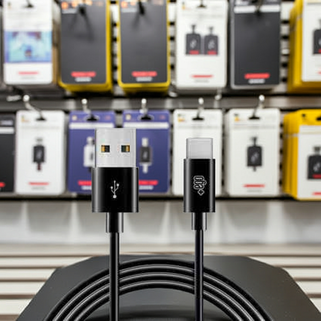 Cavo Ricarica USB Type-C Nero per Ricarica Veloce e Affidabile - Cavo Ricarica USB Type C Nero - MOKO