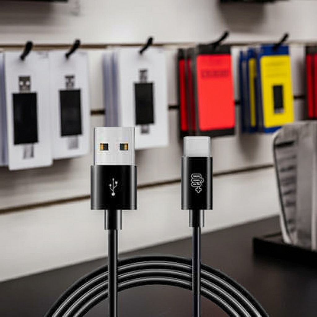 Cavo Ricarica USB Type-C Nero per Ricarica Veloce e Affidabile - Cavo Ricarica USB Type C Nero - MOKO