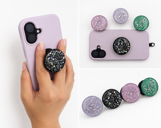 Anello Adesivo Porta Telefono Nero | Moko®