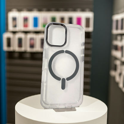 Cover trasparente magsafe Iphone 16 - titanio - MOKO