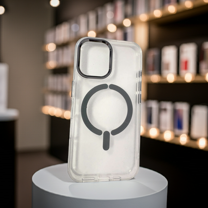 Cover trasparente magsafe Iphone 16 - titanio - MOKO