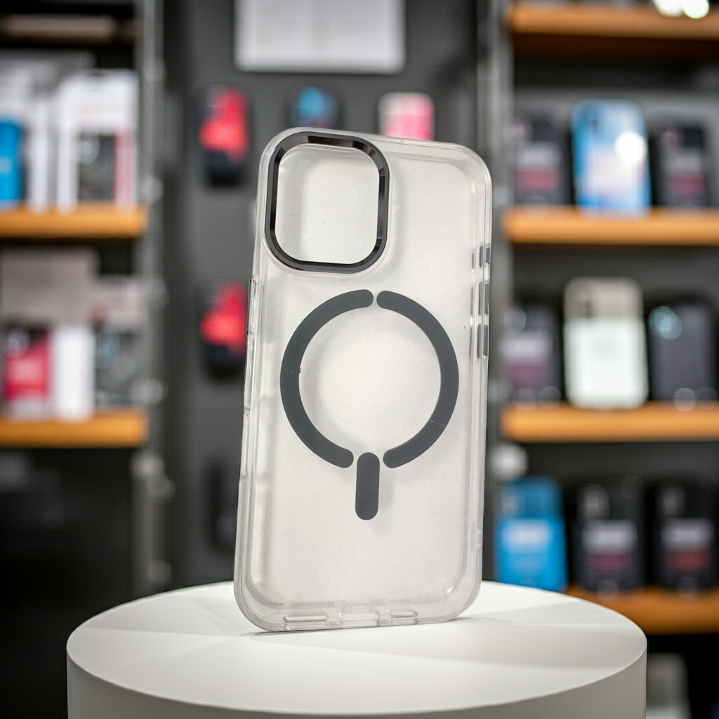 Cover trasparente magsafe Iphone 16 - titanio - MOKO