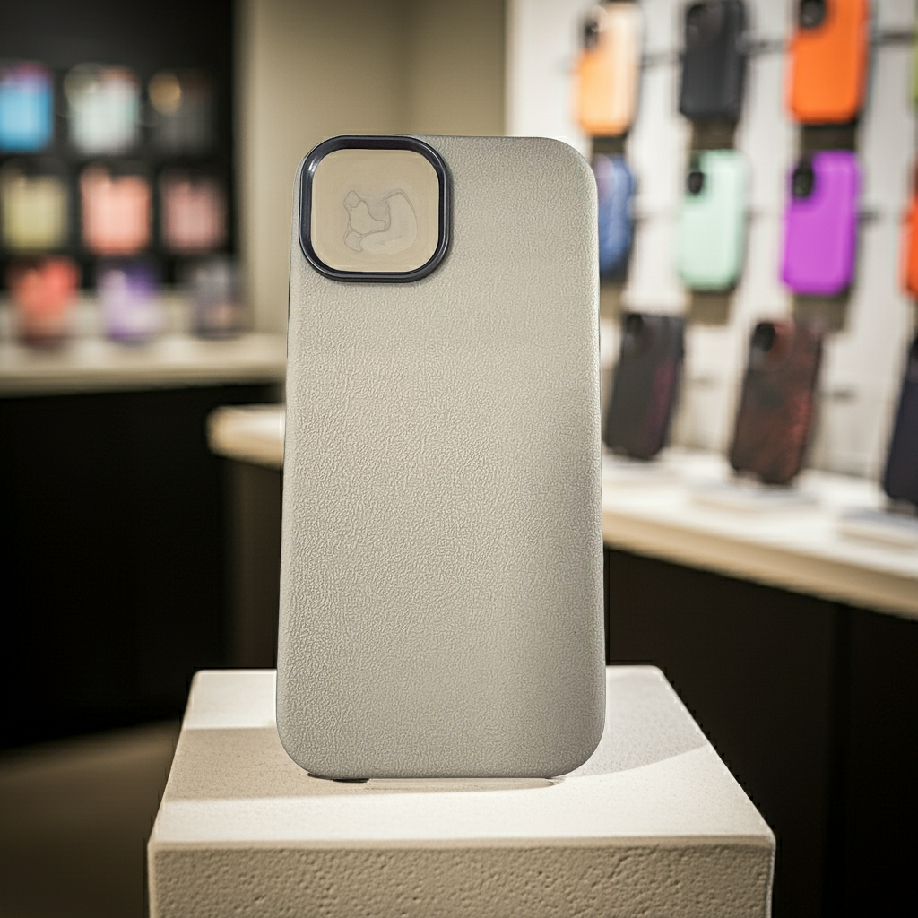 Cover iPhone 15 colorata bianco beige - MOKO