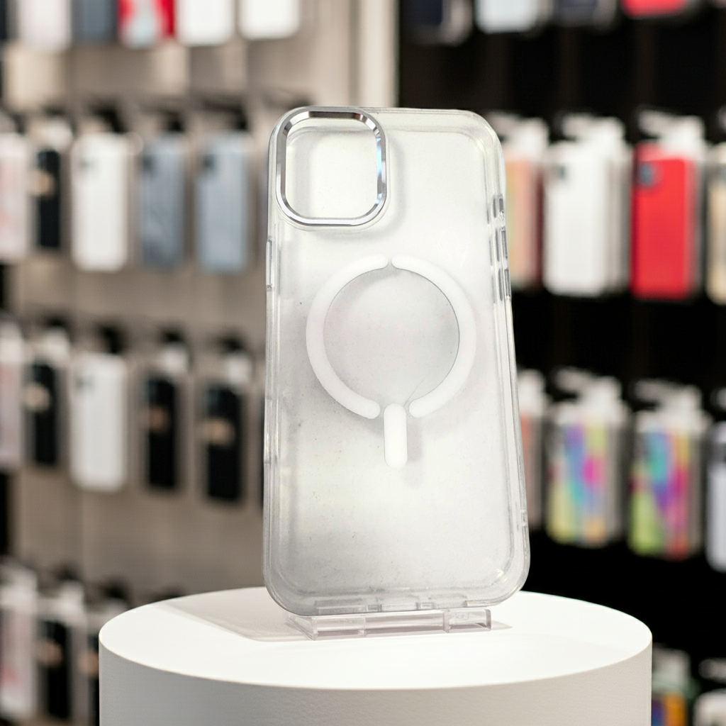 Cover trasparente magsafe Iphone 16 Plus- bianco - MOKO