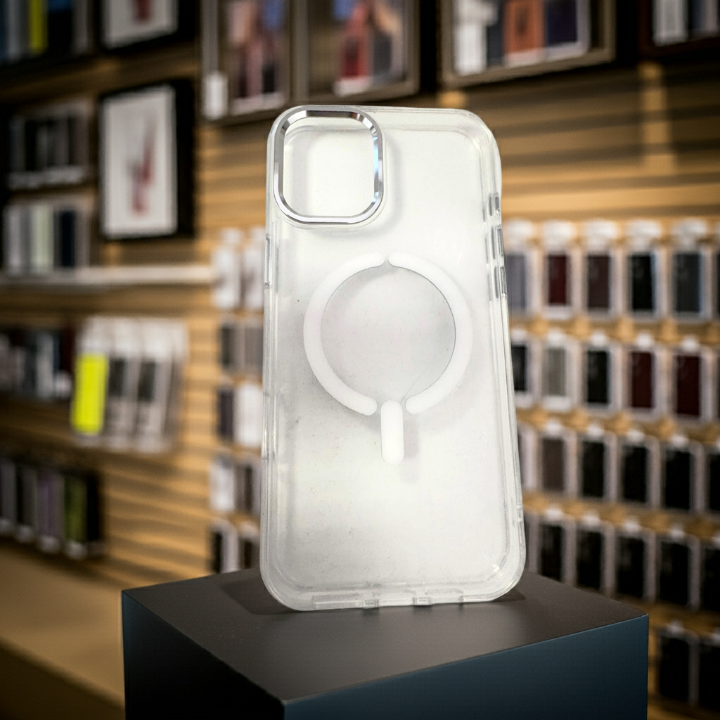 Cover trasparente magsafe Iphone 16 Plus- bianco - MOKO