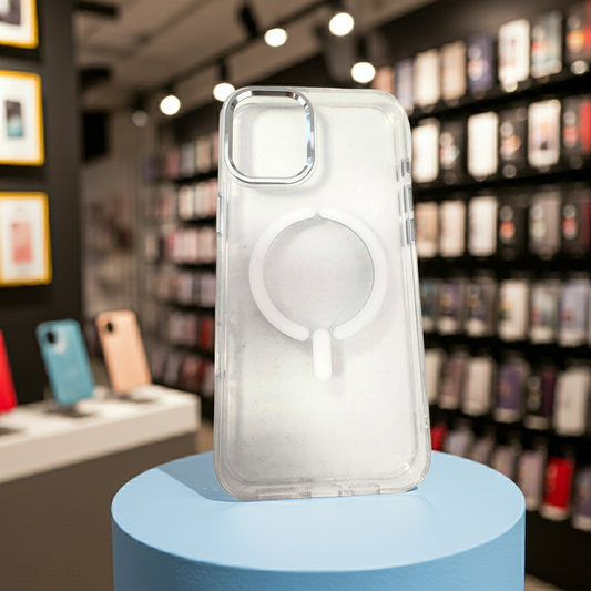 Cover trasparente magsafe Iphone 16 Plus- bianco - MOKO