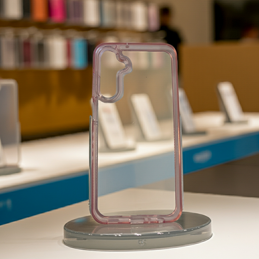 Cover trasparente rosa Samsung Galaxy A25 - Protezione elegante e leggera - MOKO