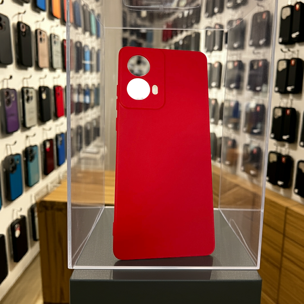 Cover colorata Motorola G85 rosso - MOKO