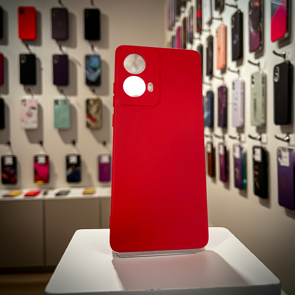 Cover colorata Motorola G85 rosso - MOKO