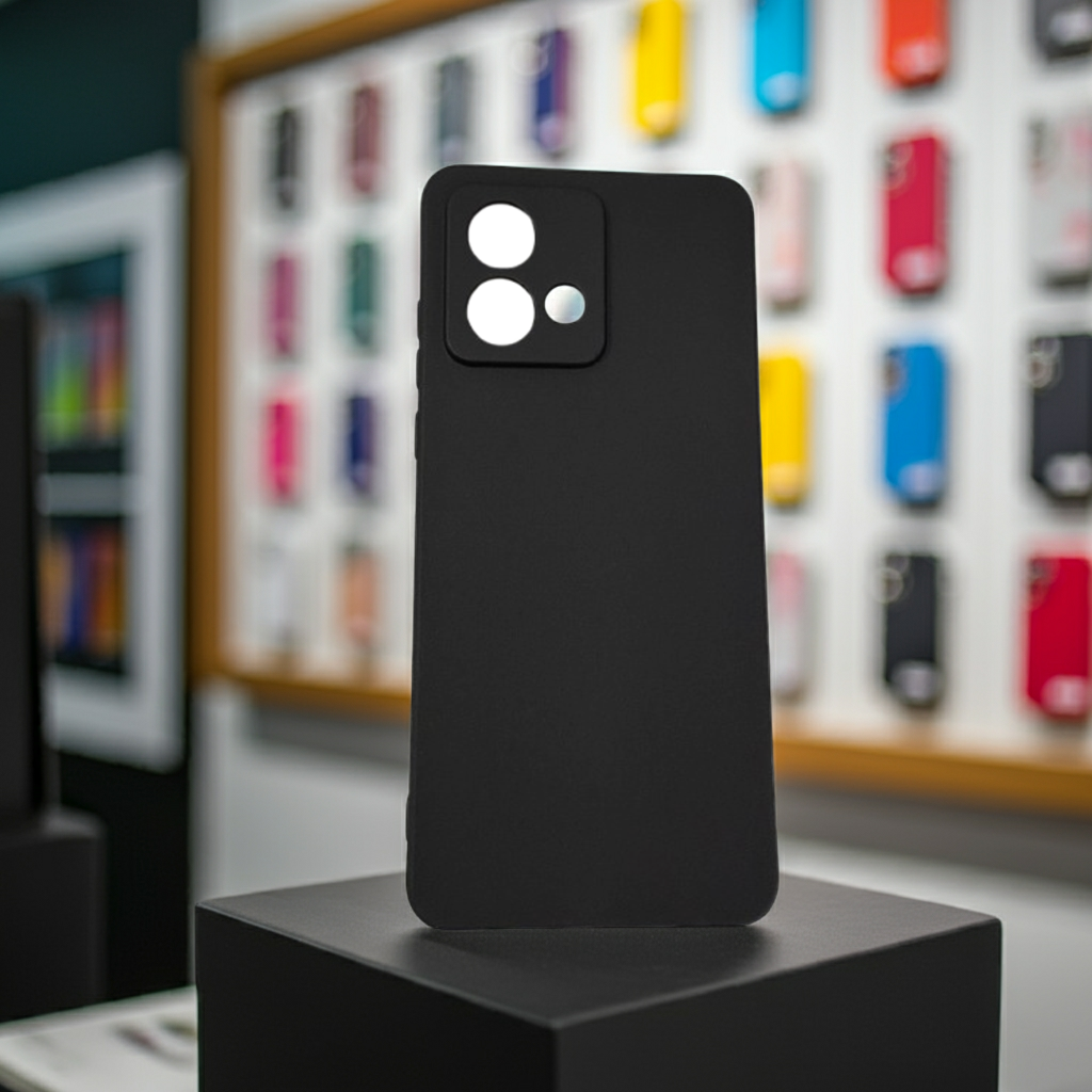 Cover Motorola G84 nera - Proteggi il tuo smartphone con stile e eleganza - MOKO