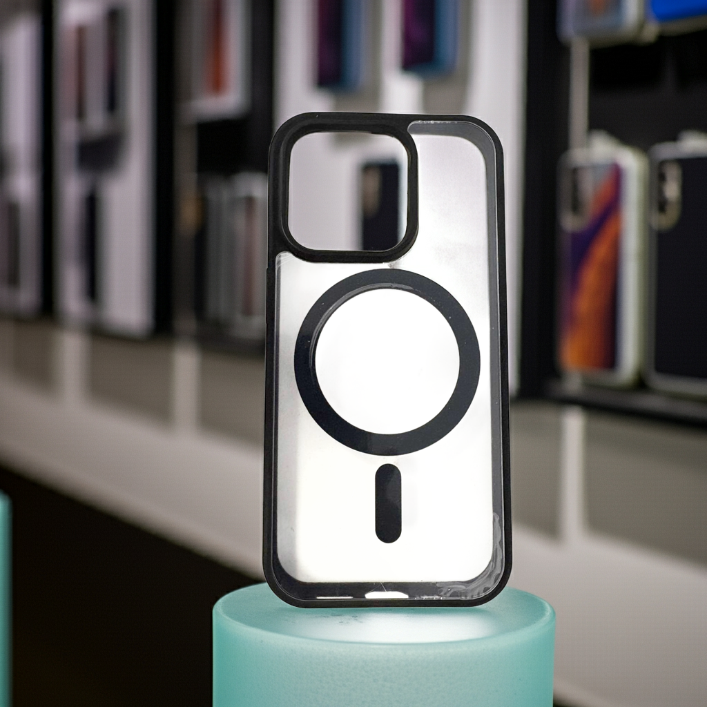 Cover trasparente magsafe Iphone 15 Pro-  nero - MOKO