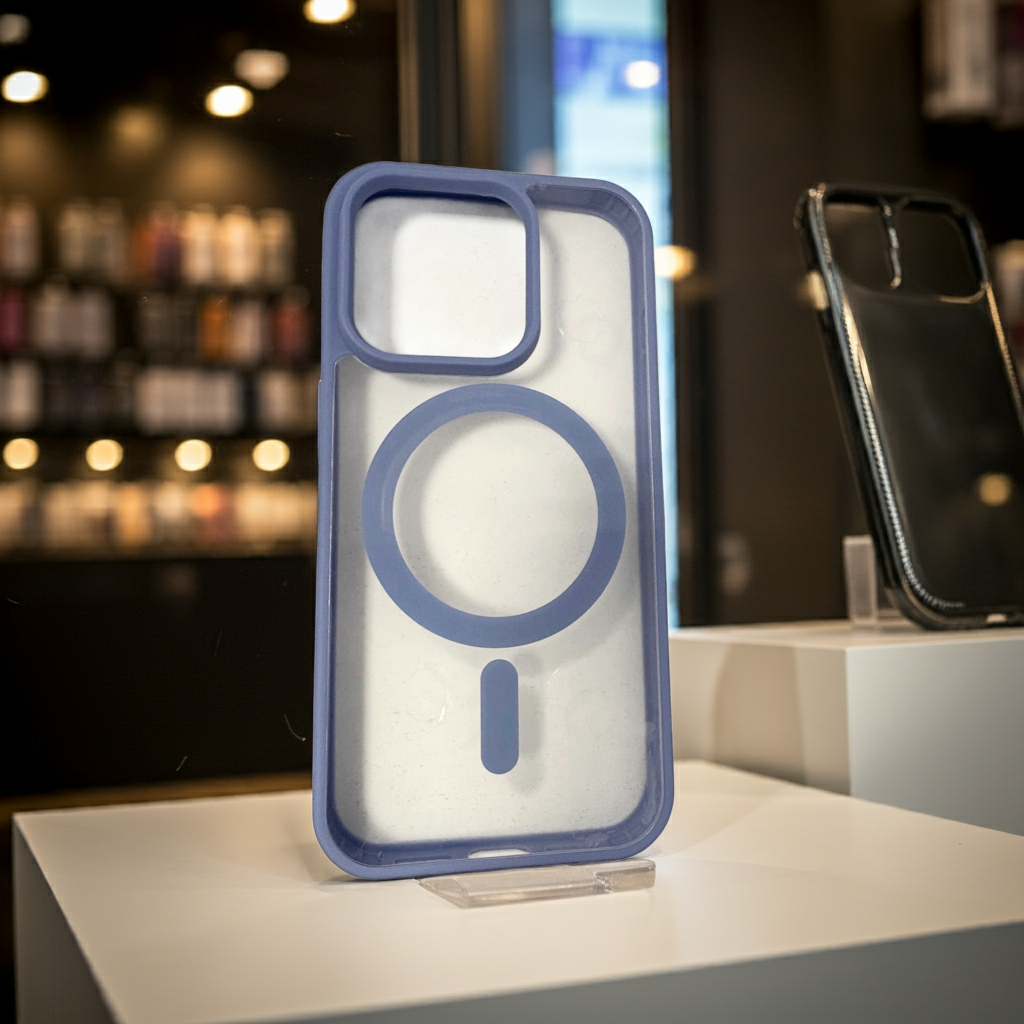 Cover trasparente iPhone 15 Pro MagSafe - Indaco - MOKO