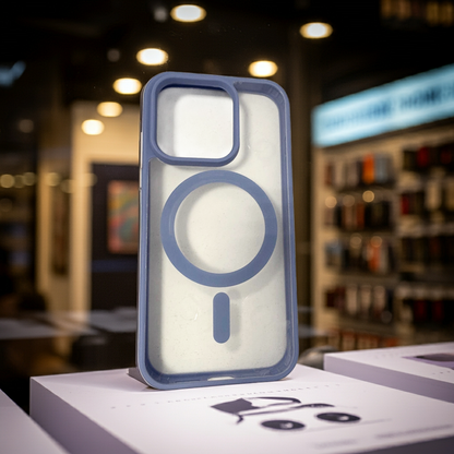 Cover trasparente iPhone 15 Pro MagSafe - Indaco - MOKO