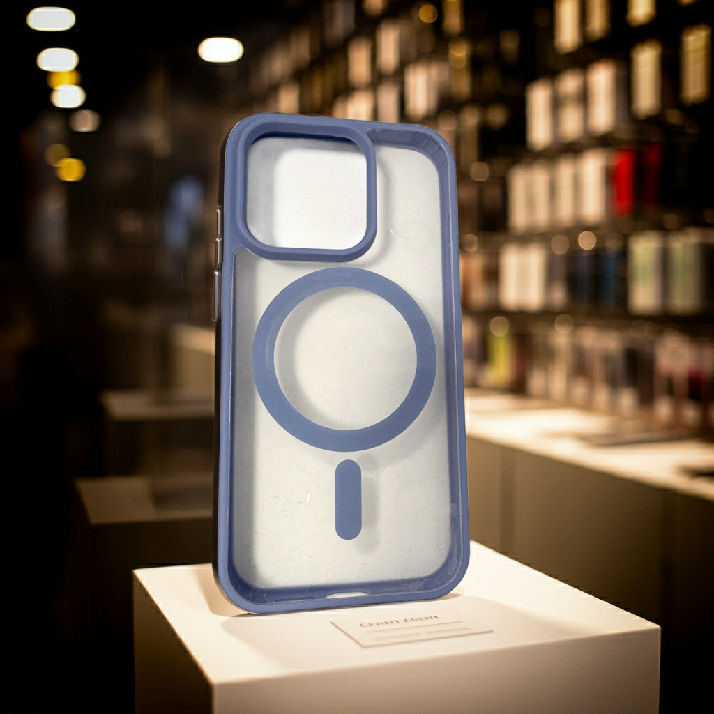 Cover trasparente iPhone 15 Pro MagSafe - Indaco - MOKO