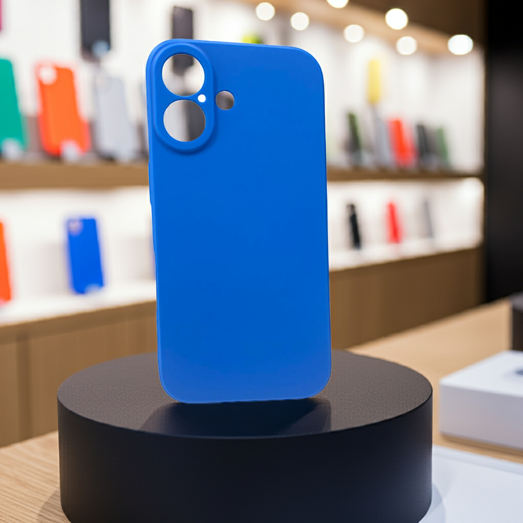 Cover iPhone 16 blu - Protezione colorata e stile per il tuo smartphone - MOKO