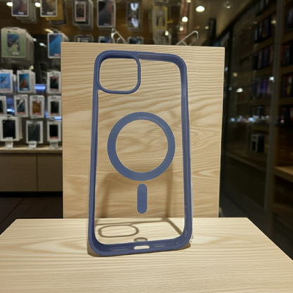 Cover trasparente iPhone 15 Plus MagSafe - Blu - MOKO