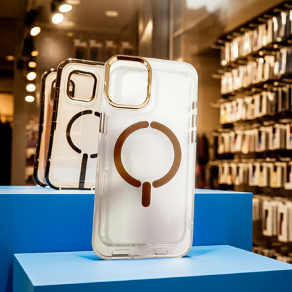 Cover trasparente iPhone 16 Plus MagSafe in rame - MOKO