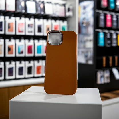 Cover colorata iPhone 15 marrone - Stile e Protezione per il Tuo Smartphone - MOKO