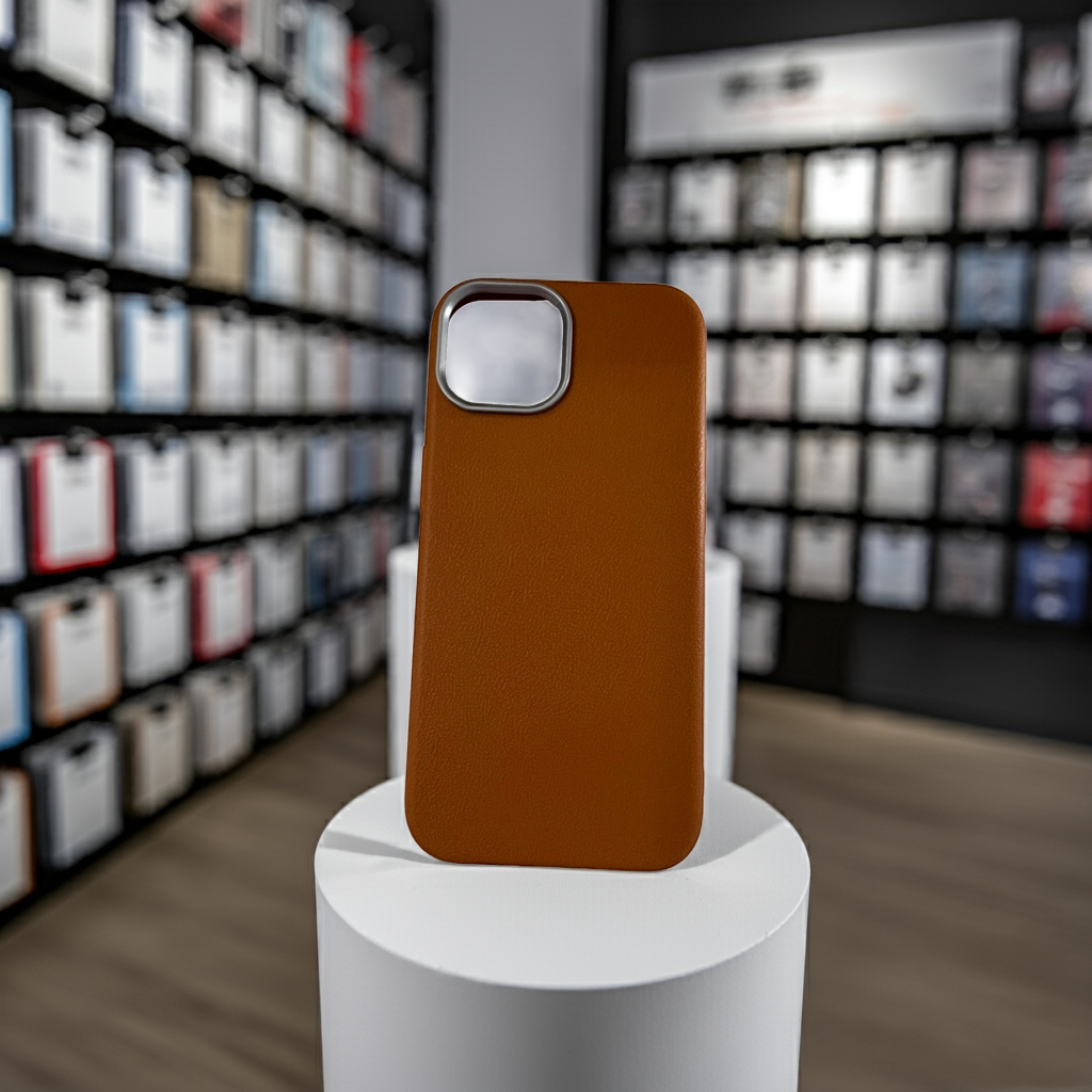 Cover colorata iPhone 15 marrone - Stile e Protezione per il Tuo Smartphone - MOKO