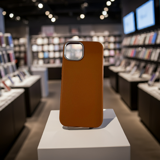 Cover colorata iPhone 15 marrone - Stile e Protezione per il Tuo Smartphone - MOKO