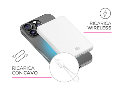 Power bank MagSafe bianco - MOKO-prodotto-categoria