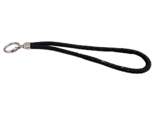 Laccetto nero con brillantini - MOKO