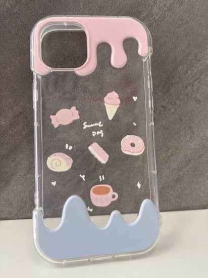 Cover iPhone 14 Plus trasparente fantasia elegante - MOKO
