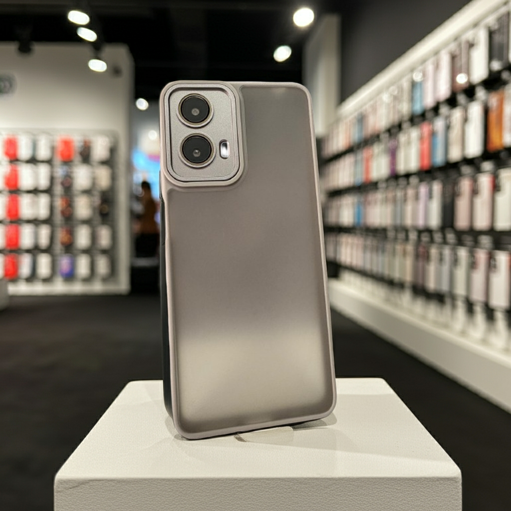 Cover Motorola G04 G24 E14 grigio - Cover colorata semitrasparente per una protezione elegante - MOKO