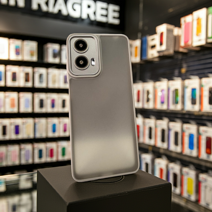 Cover Motorola G04 G24 E14 grigio - Cover colorata semitrasparente per una protezione elegante - MOKO