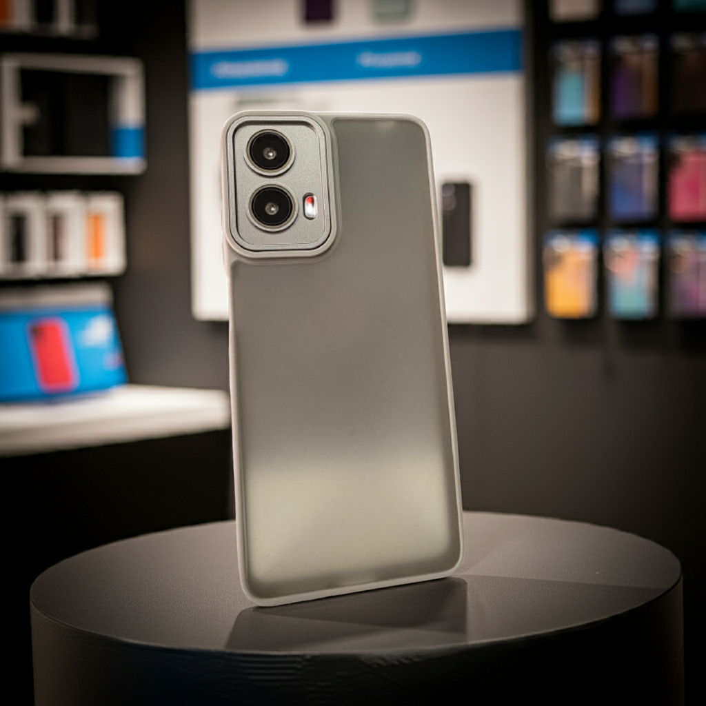 Cover Motorola G04 G24 E14 grigio - Cover colorata semitrasparente per una protezione elegante - MOKO